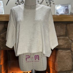 Terry Cloth Cropped Top by Divided L